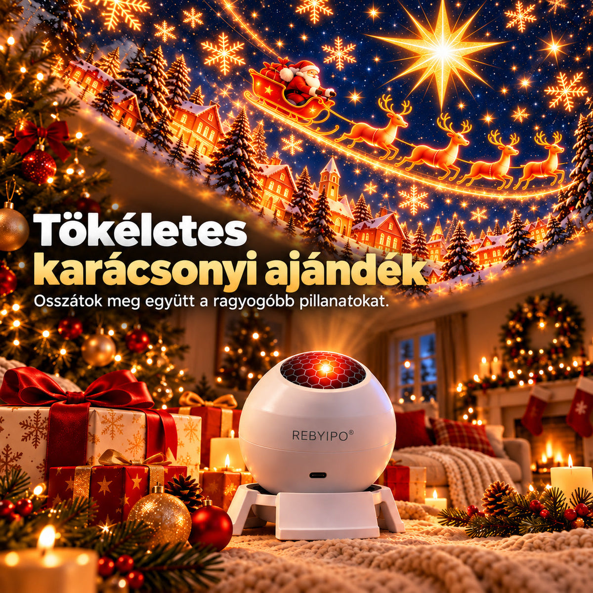 REBYIPO®🎅🎁 Varázslatos karácsonyi fények ✨ Gyújtsd fel az ünnep varázsát🎄