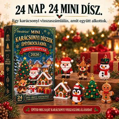 🎄Healrize® Adventní kalendář s 24 vánočními mini ozdobami z kostiček