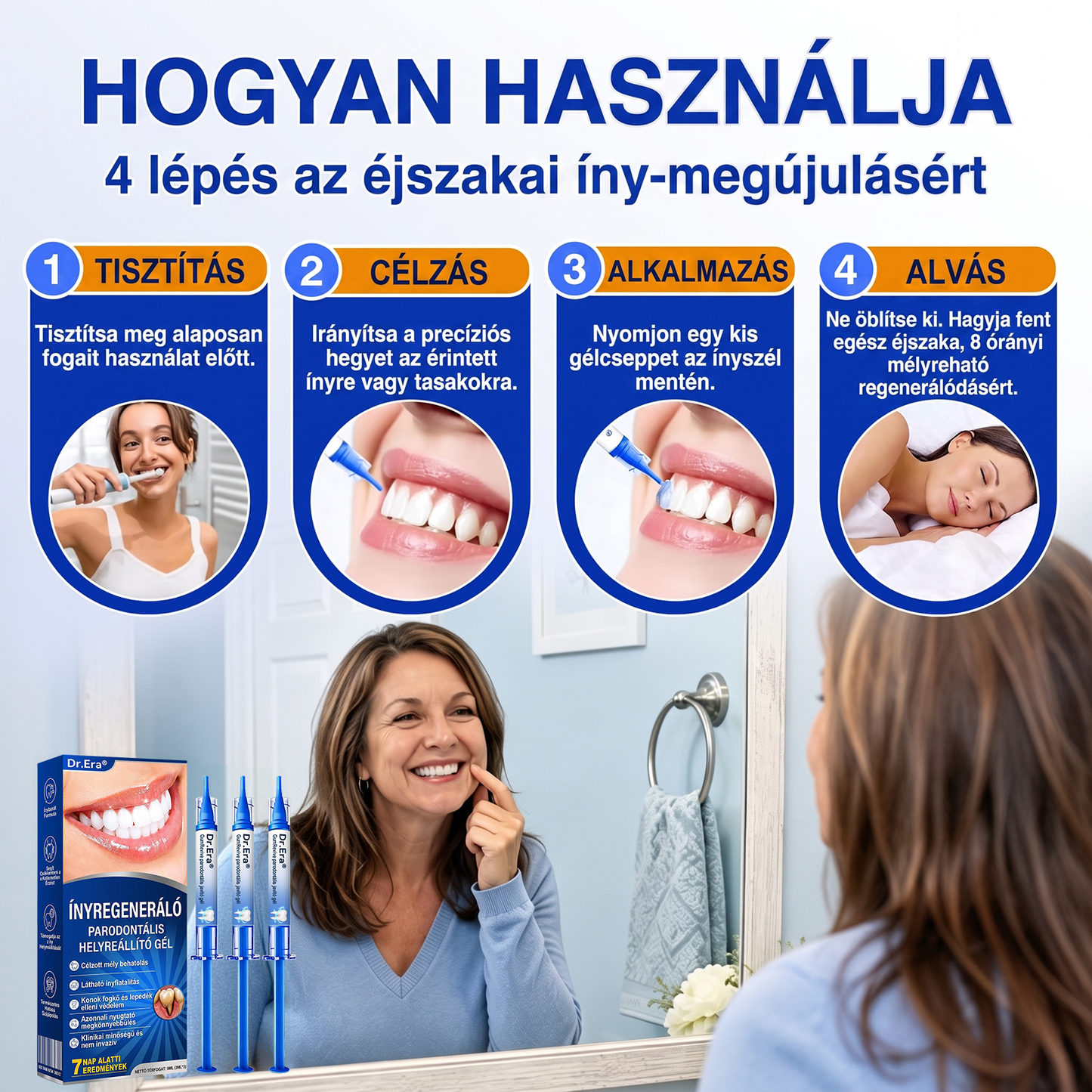 匈牙利牙齿🇭🇺🏅🦷🛡️ Dr.Era® GumRevive Parodontális Regeneráló Gél 💎（副本）