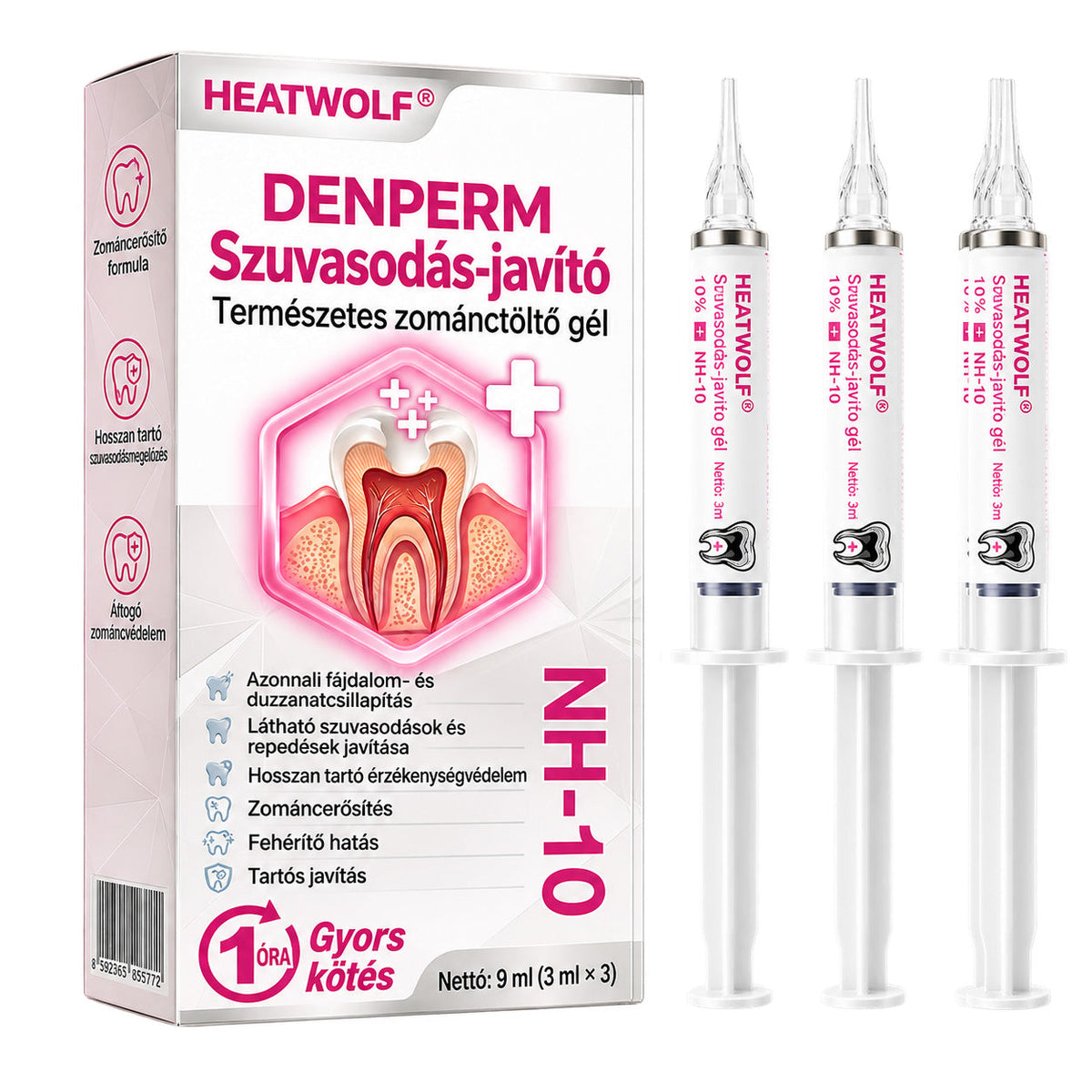 ⭐👨‍⚕️🦷HEATWOLF® DenPerm – Természetes fogzománc-töltő gél a fogszuvasodás helyreállítására🐟🐟